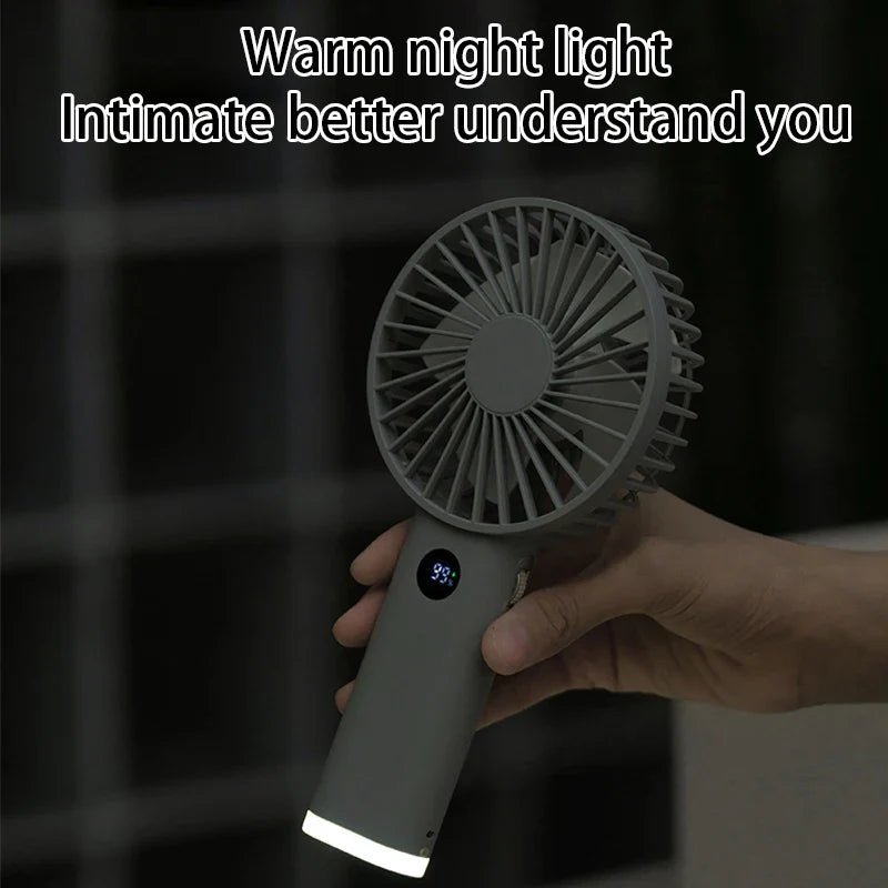 Portable Handheld High-Speed Fan with LED Display-1