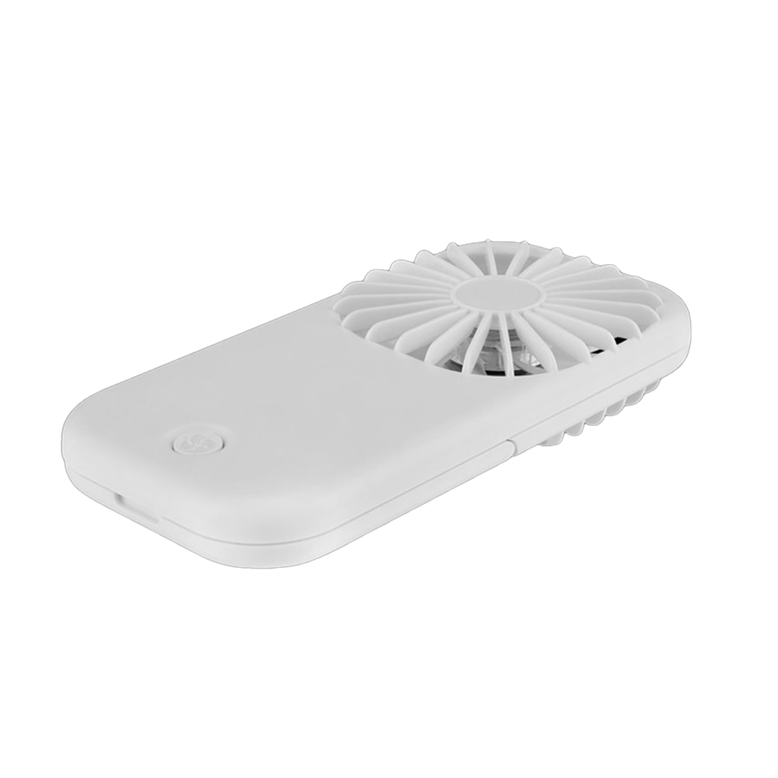 Portable White Handheld Fan with Kickstand-4